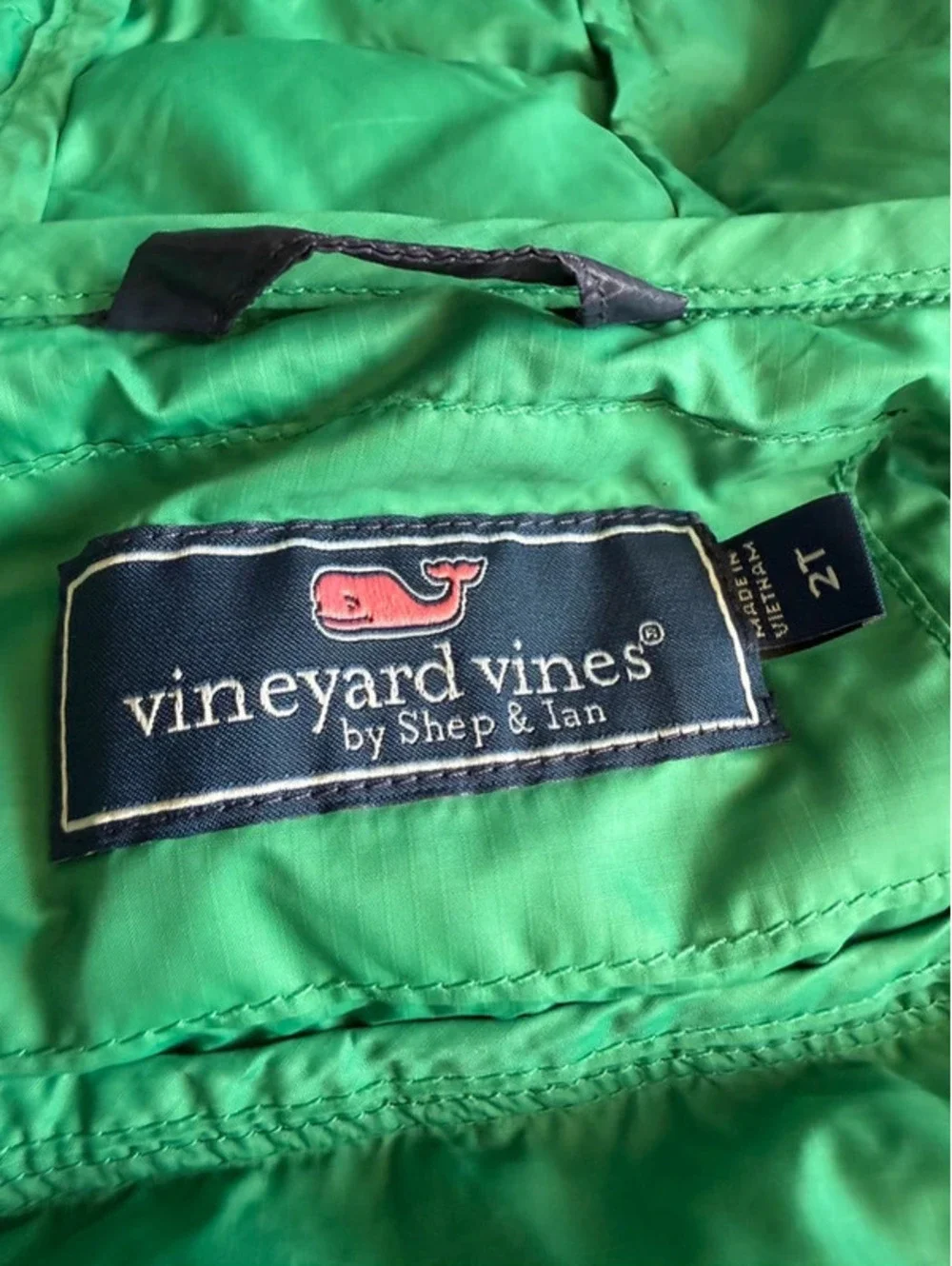 Two Vineyard Vines Navy Quilted Jackets